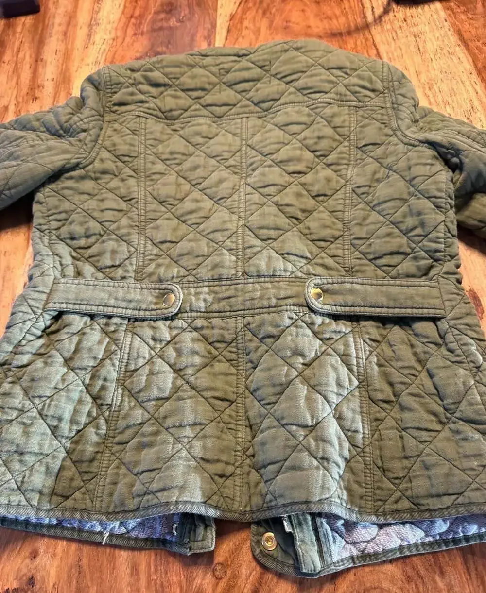J.Crew Quilted Field Jacket in Olive Green, Size S - Picture 5 of 5